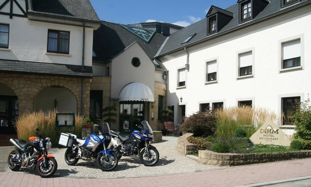 Fahrradfahrer Hotel Restaurant Dahm in Erpeldange / Ettelbruck